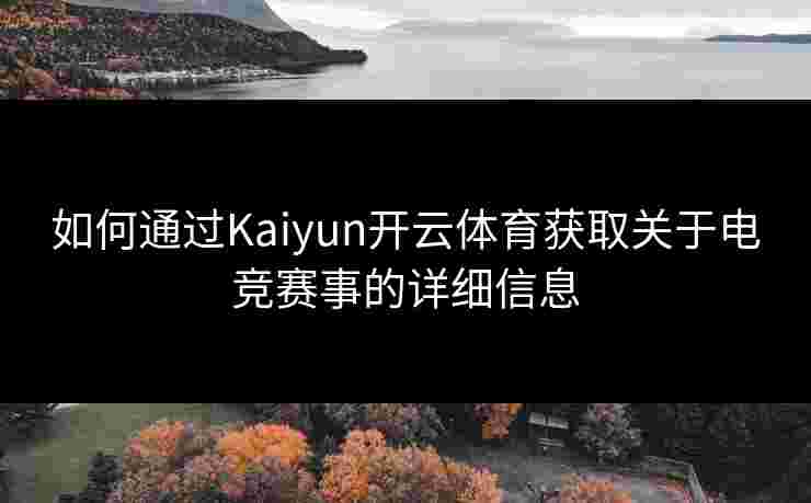 如何通过Kaiyun开云体育获取关于电竞赛事的详细信息 如何通过Kaiyun开云体育获取关于电竞赛事的详细信息